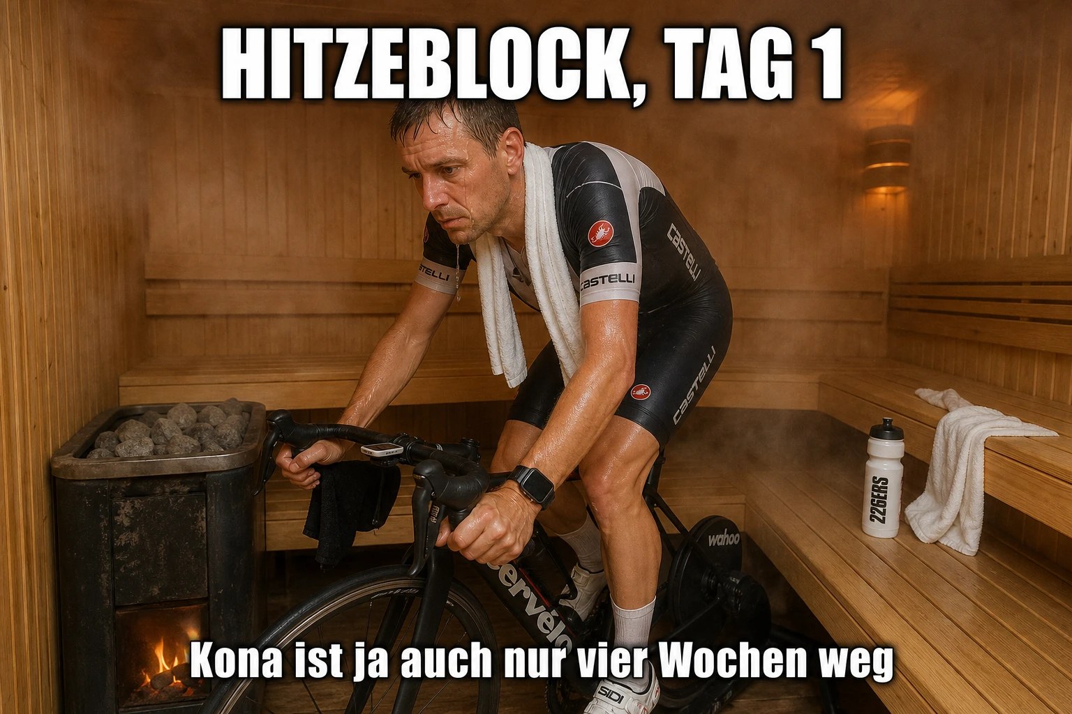 strongerlab Meme: HITZEBLOCK, TAG 1 – Kona ist ja auch nur vier Wochen weg